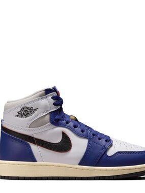 MSRP $140 – Air Jordan 1 Retro High OG – Boys Size 5.5Y – White/Black/Navy – NIB